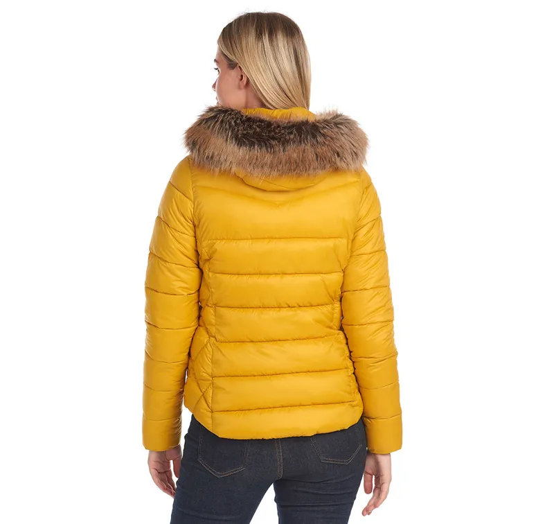 Barbour Irving Quilt Jacket Golden Yellow-1